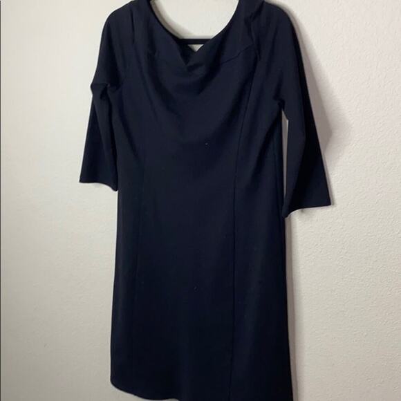 Eileen Fischer 3/4-Sleeve Crepe Dress - Picture 6 of 10